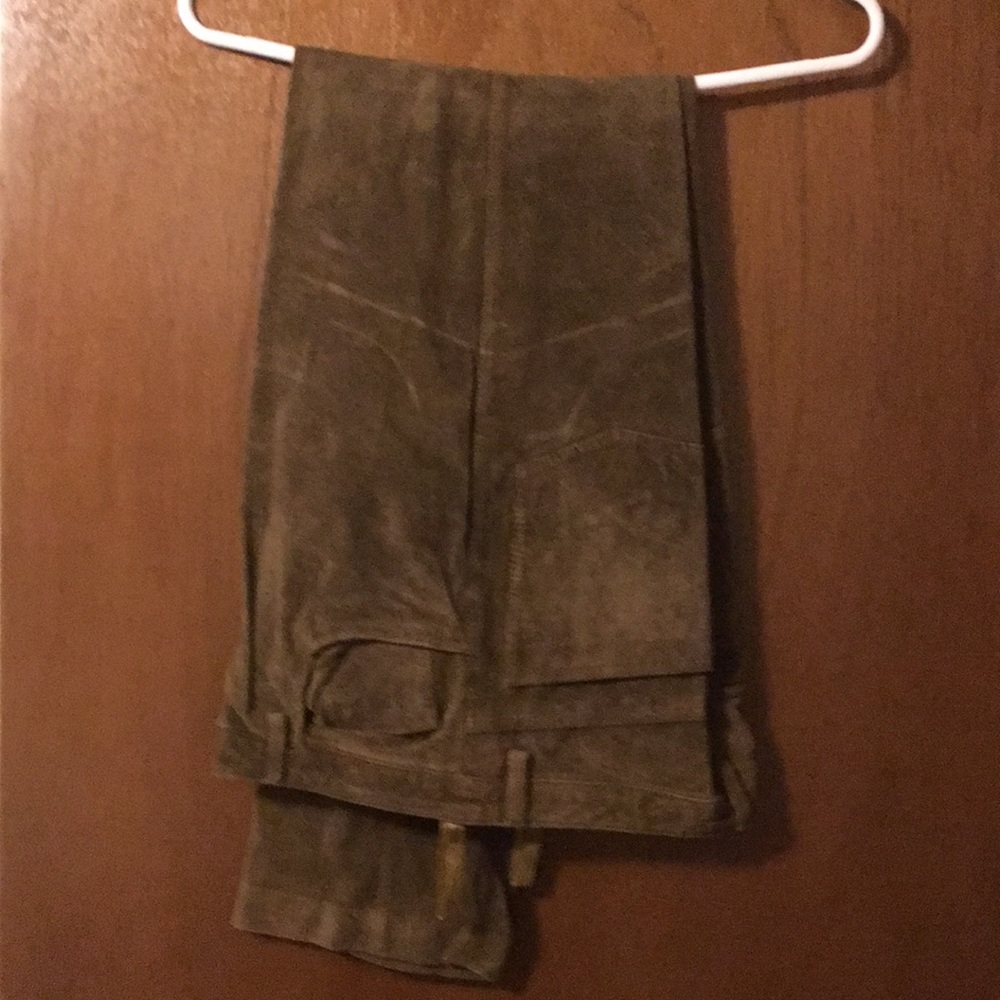Light brown suede pants